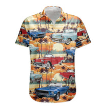 Custom Vintage Cars Photo Muscle Cars For Men, Husband - Custom Photo Hawaiian Shirt