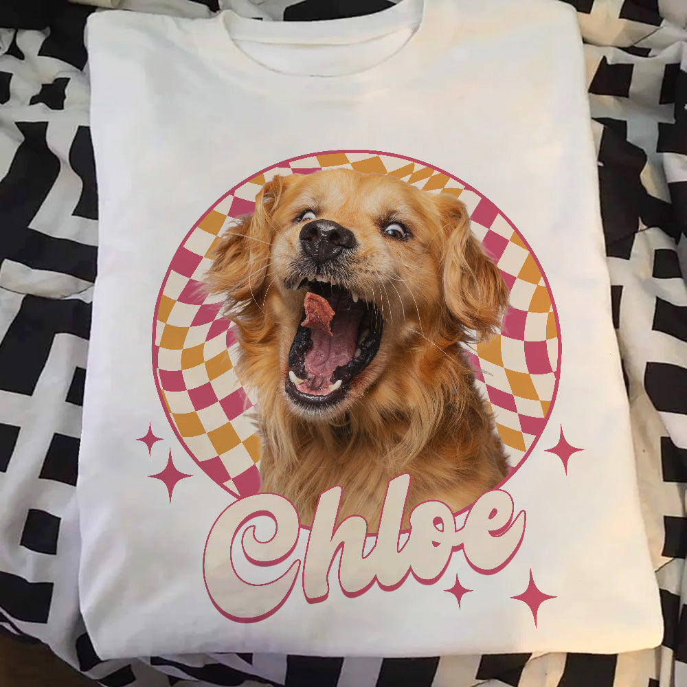 Custom Vintage Pet Photo - Personalized Photo Comfort Tee