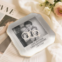 Custom Vintage Photo & Message - Mother's Day Gifts For Mom - Personalized Photo Jewelry Dish