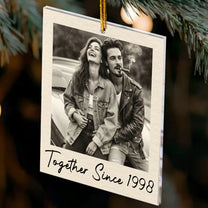 Custom Vintage Retro Polaroid Photo Christmas For Kids, Family, Siblings, Grandparents - Personalized Acrylic Ornament