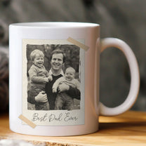 Custom Vintage Retro Polaroid Family Photo For Mom, Dad, Grandparents, Daughter, Son - Personalized Photo Mug