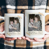 Custom Vintage Retro Polaroid Family Photo For Mom, Dad, Grandparents, Daughter, Son - Personalized Photo Mug