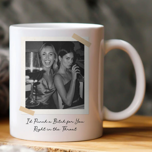 Custom Vintage Retro Polaroid Friendship Photo - Personalized Photo Mug
