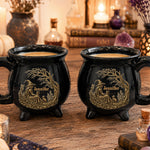 Custom Witch Vintage Witchcraft Faux Pattern - Personalized Mug