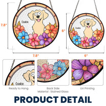 Custom Your Adorable Pet - Personalized Stained Glass Window Hanging Suncatcher