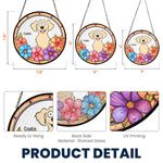 Custom Your Adorable Pet - Personalized Stained Glass Window Hanging Suncatcher