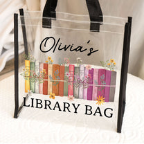 Custom Your Library Bag - Custom Clear Tote Bag