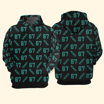 Custom '67' Slang Meme For Kids Teenagers & Adults - Personalized Hoodie