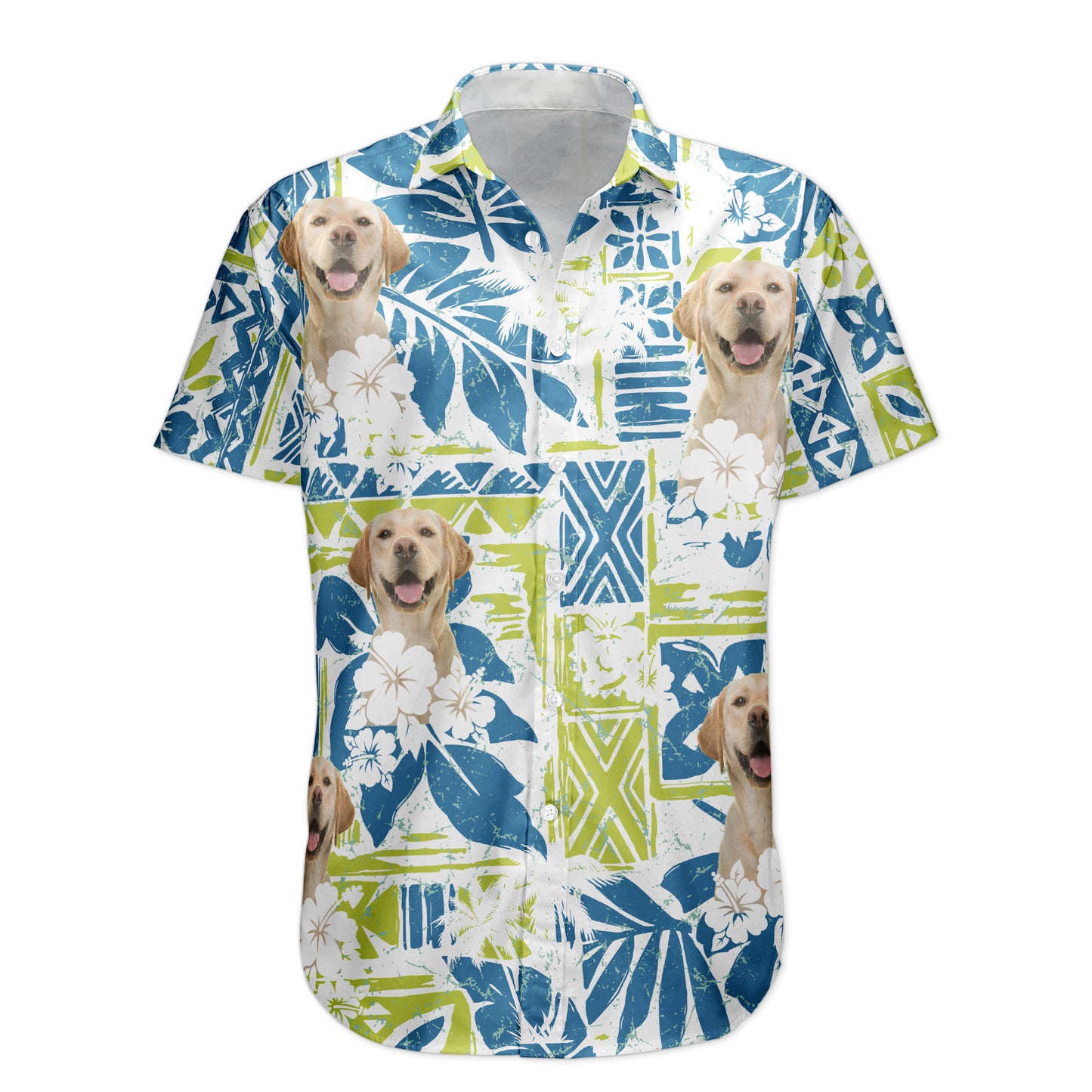 Custom Photo Funny Pet Family Friends Summer Tiki Bar - Custom Photo Hawaiian Shirts
