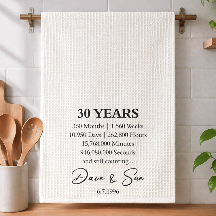 Custom-Anniversary-Counting-Time,-Custom-Year-For-Couples,-Him,-Her,-Parents-Personalized-Kitchen-Towel