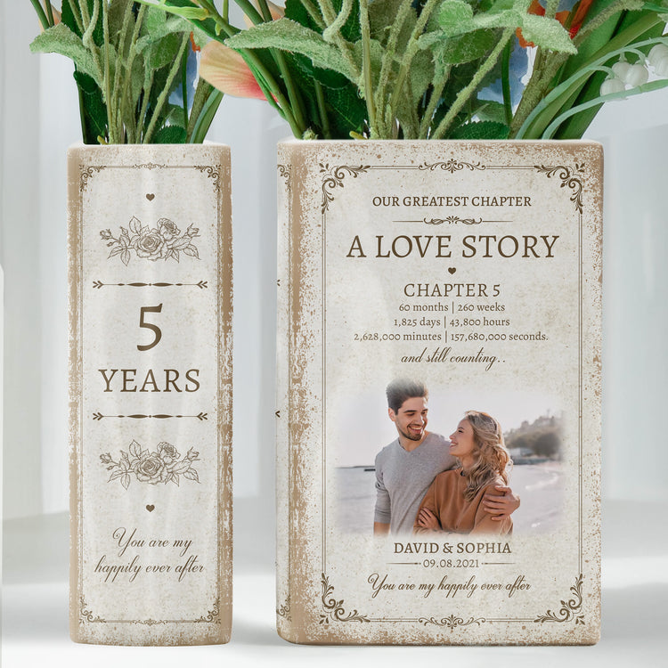 Custom-Anniversary-Counting-Time,-Custom-Year-For-Couples,-Him,-Her,-Parents-Personalized-Vase-8
