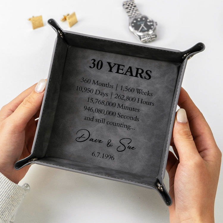 Custom-Anniversary-Counting-Time,-Custom-Year-For-Couples,-Him-Personalized-Valet-Tray