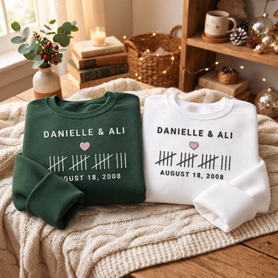 Custom Anniversary Wedding Gifts For Couple - Personalized Sweatshirt