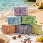 Custom-Beach-Bag-Striped-Reusable-For-Bridesmaid,-Besties-Summer-Travel-Trip-Personalized-Makeup-Bag1