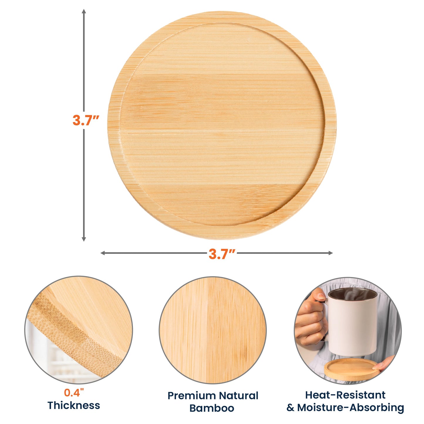 Custom Birth Flower - Personalized Wooden Coaster