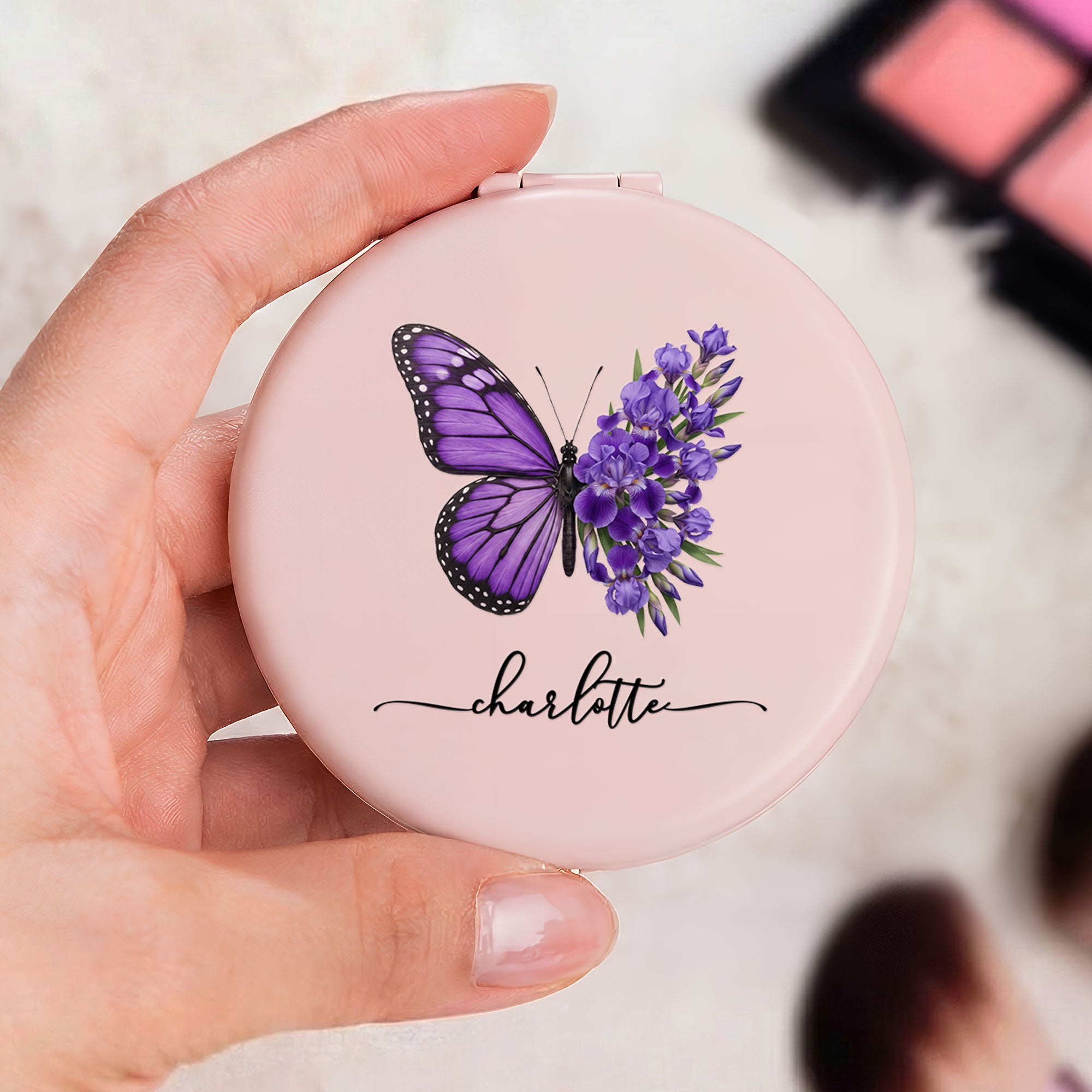 Custom-Birth-Flower-Butterfly-Wedding-Birthday-Gifts-For-Friends-Bridesmaid-Personalized-Compact-Mirror-2