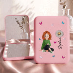 Custom-Birth-Flower-&-Cute-Character-For-Her,-Coworker,-Friends,-Daughter-Personalized-Mirror-1