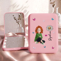 Custom-Birth-Flower-&-Cute-Character-For-Her,-Coworker,-Friends,-Daughter-Personalized-Mirror-1