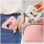 Custom-Birth-Flower-&-Cute-Character-For-Her,-Coworker,-Friends,-Daughter-Personalized-Mirror-4