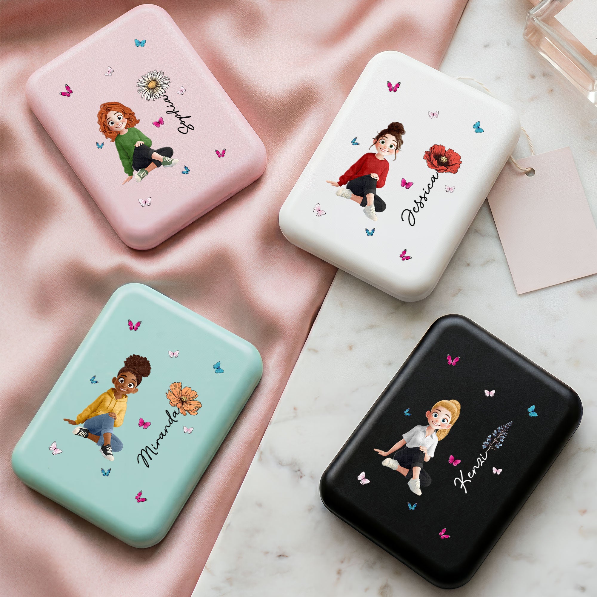 Custom-Birth-Flower-&-Cute-Character-For-Her,-Coworker,-Friends,-Daughter-Personalized-Mirror-6