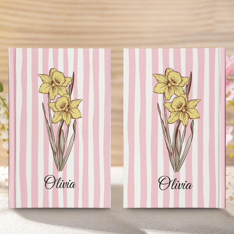 Custom-Birth-Flower-Gift-For-Her-Friends-Sisters-Coworker-Personalized-Hardcover-Journal-3