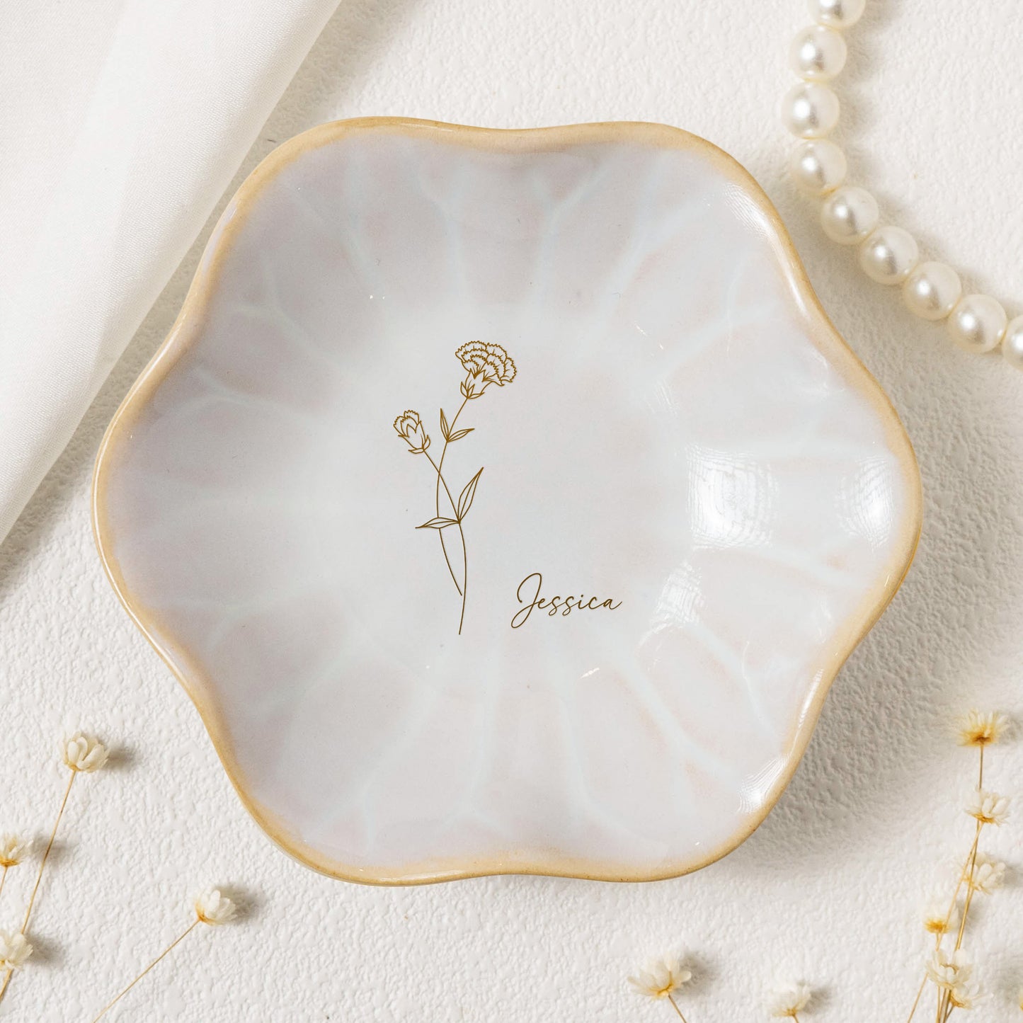 Custom-Birth-Flower-Line-Art-Gifts-For-Her-Friends-Sisters-Personalized-Jewelry-Dish-2