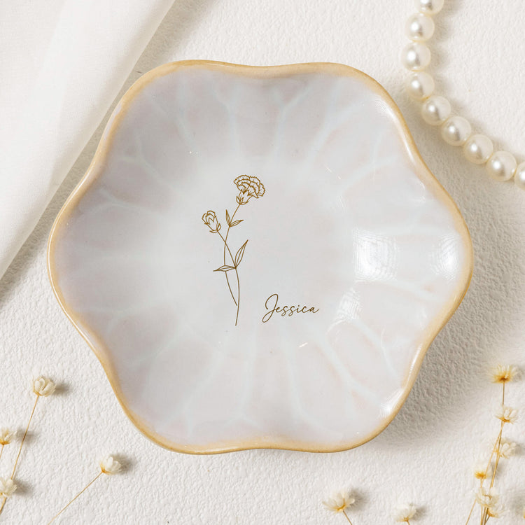 Custom-Birth-Flower-Line-Art-Gifts-For-Her-Friends-Sisters-Personalized-Jewelry-Dish-2