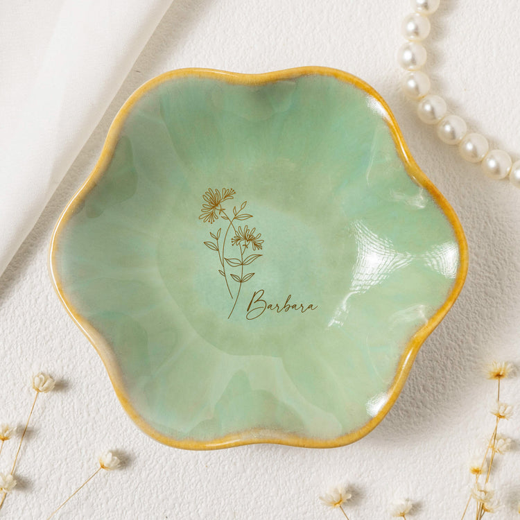 Custom-Birth-Flower-Line-Art-Gifts-For-Her-Friends-Sisters-Personalized-Jewelry-Dish-3