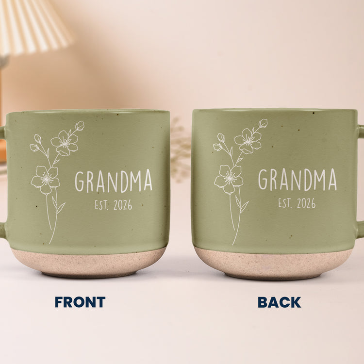 Custom-Birth Flower Mother's Day Christmas Gifts For Her, Grandma, Mom - Personalized Mug  6