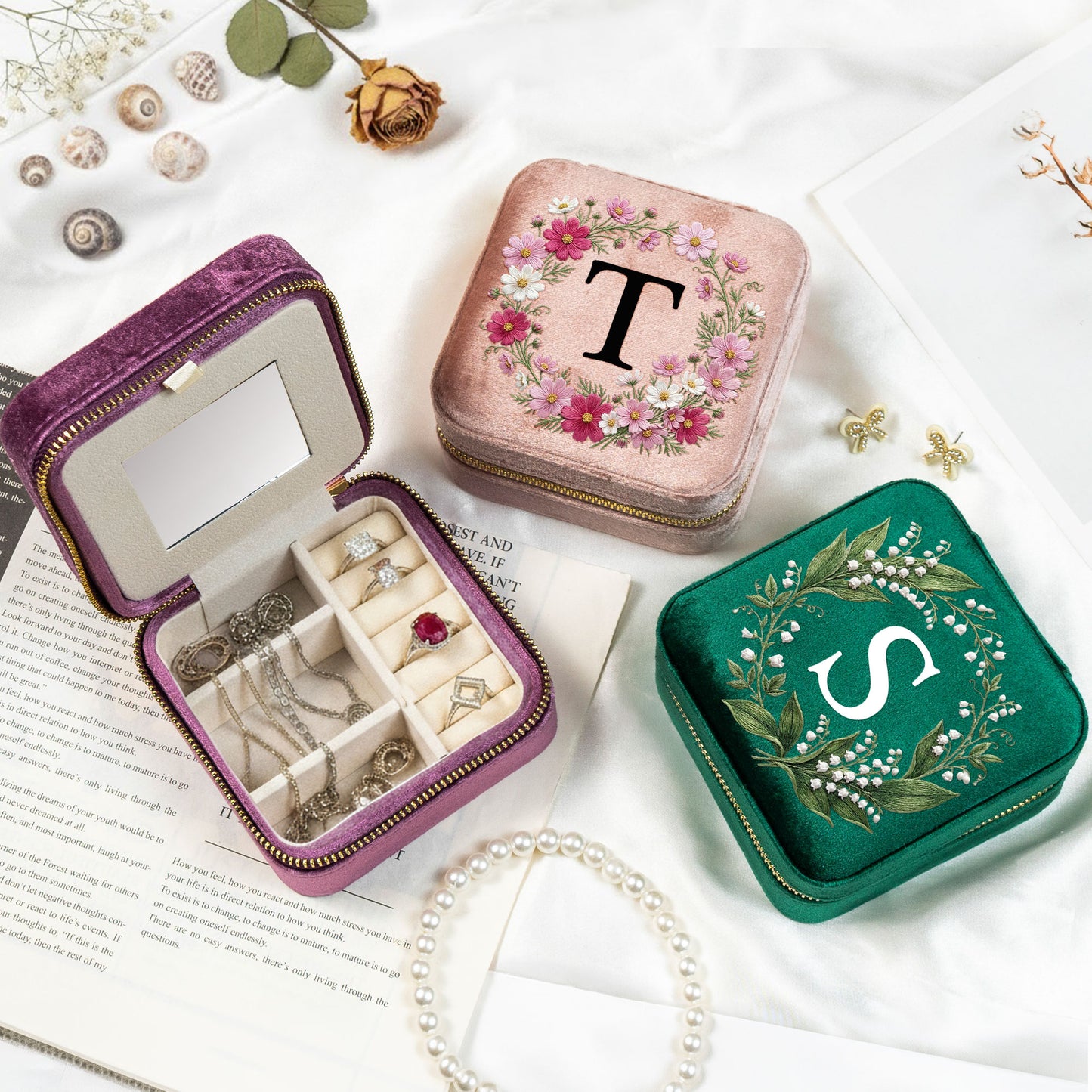 Custom-Birth-Flower-&-Name-Birth-Flower-Faux-Pattern-Personalized-Jewelry-Box-1