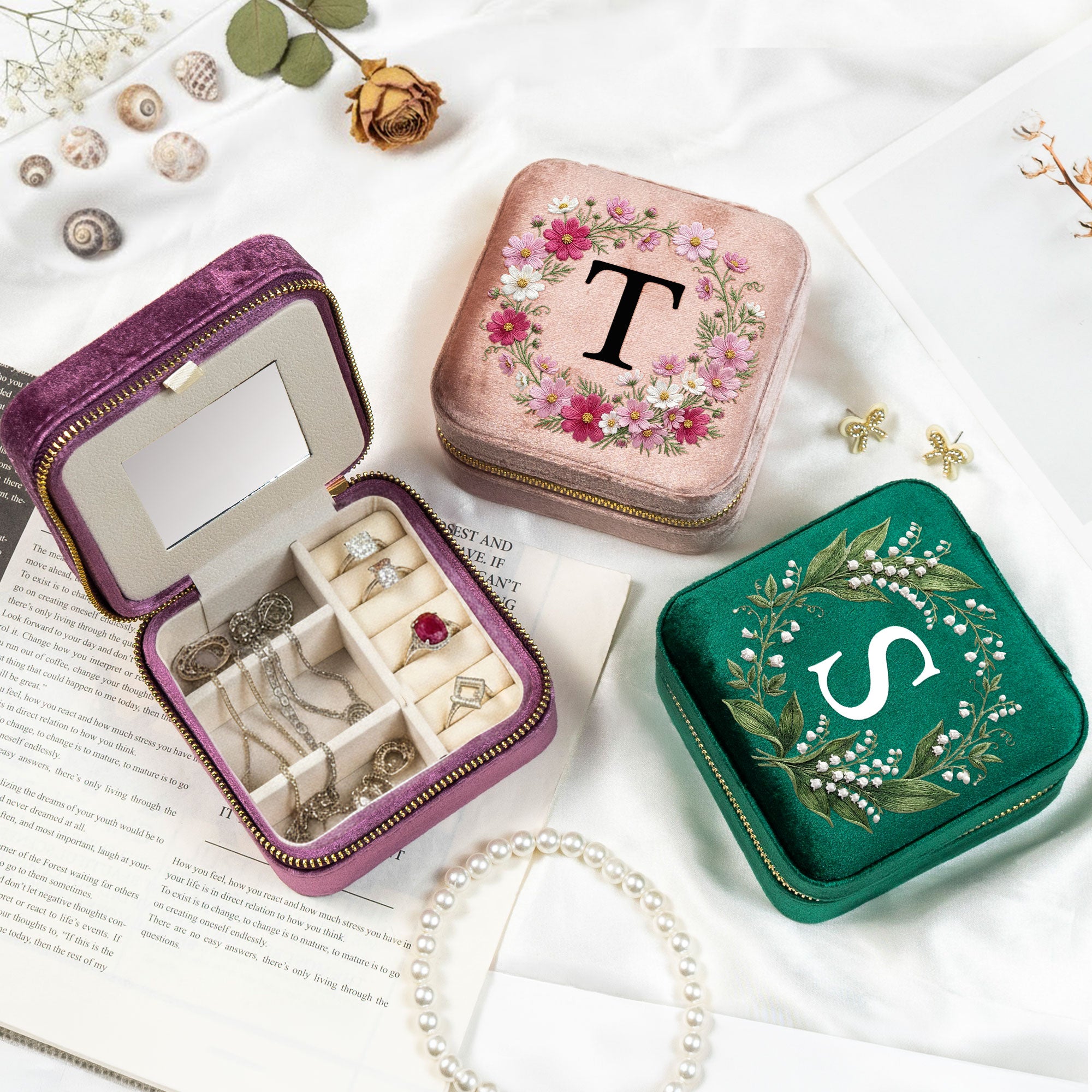 Custom-Birth-Flower-&-Name-Birth-Flower-Faux-Pattern-Personalized-Jewelry-Box-1