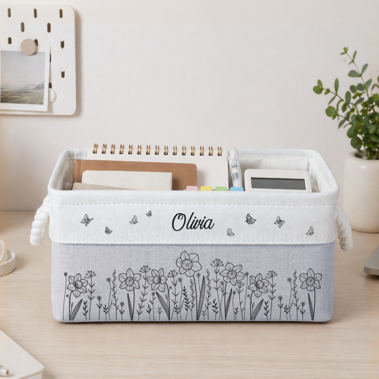Custom-Birth-Flower-&-Name-Book-Basket-For-Her-Personalized-Storage-Basket-4