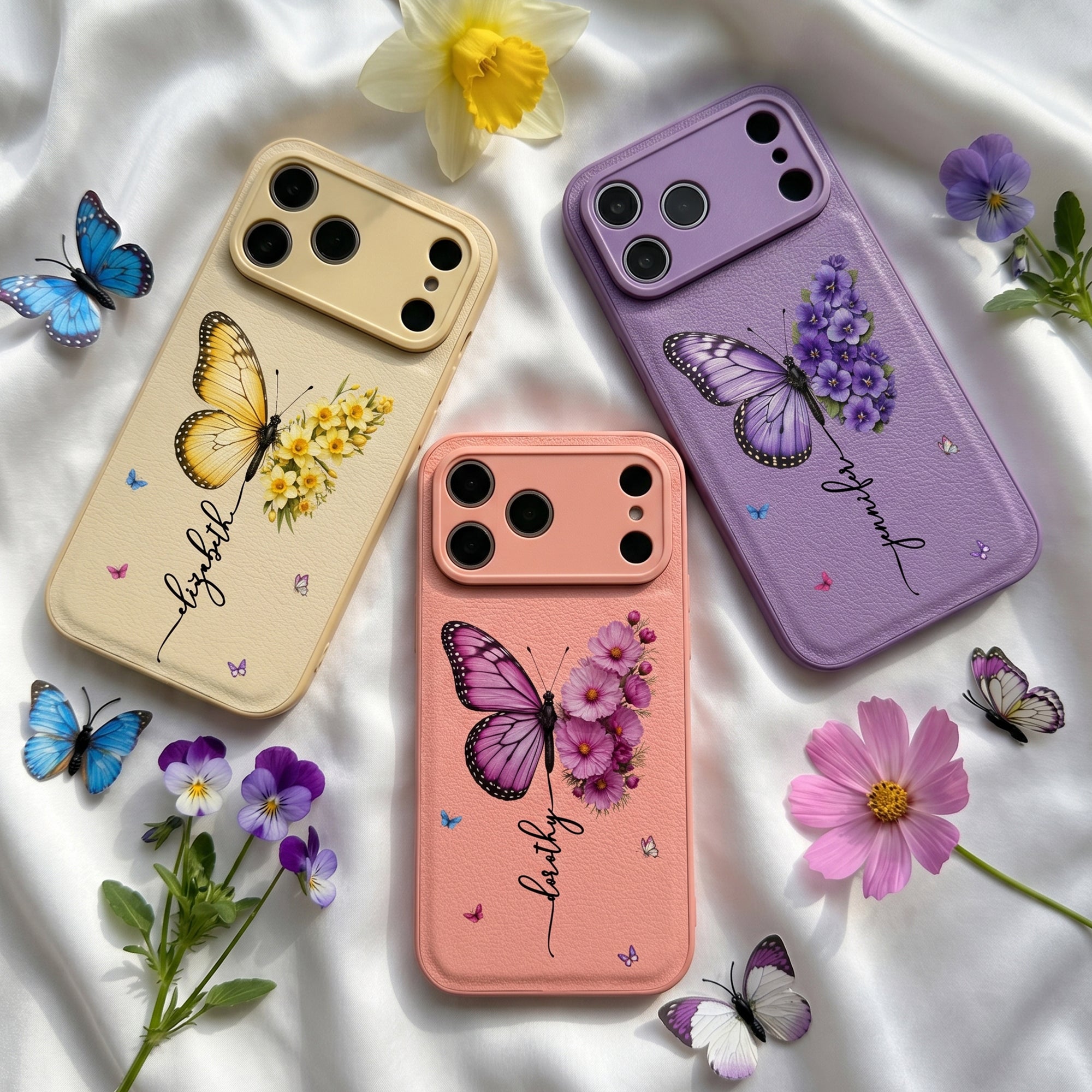 Custom-Birth-Flower-&-Name-Butterfly-Personalized-Phone-Case-1