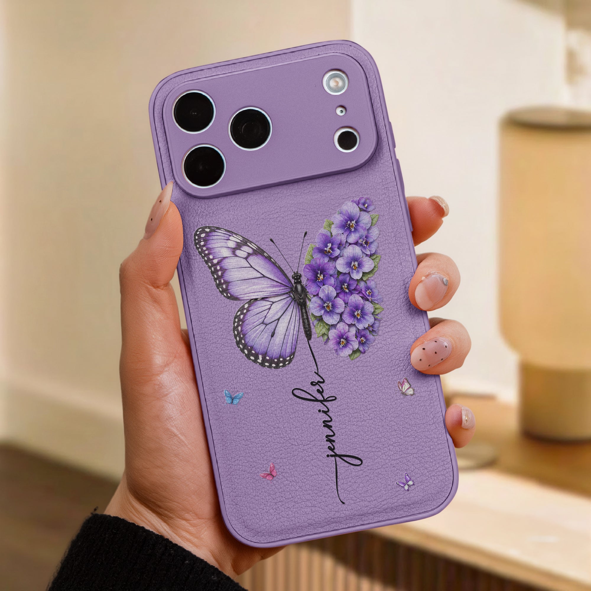 Custom-Birth-Flower-&-Name-Butterfly-Personalized-Phone-Case-3
