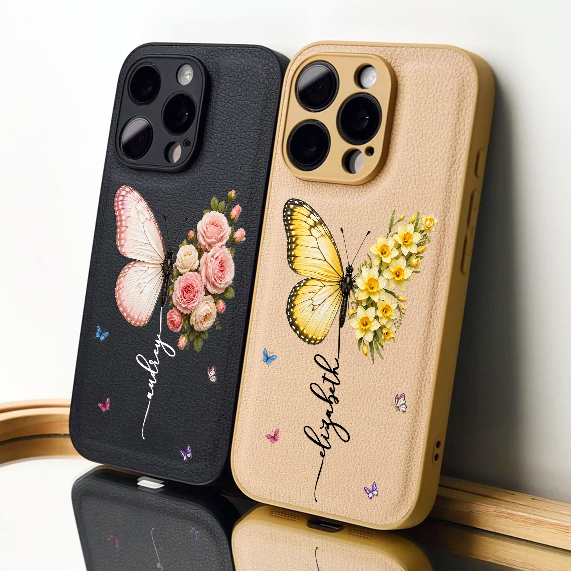 Custom-Birth-Flower-&-Name-Butterfly-Personalized-Phone-Case-6