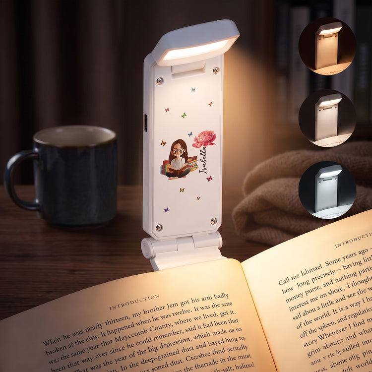 Custom-Birth-Flower,-Name-&-Cute-Avatar-For--Book-Lovers--Personalized-Reading-Lamp-1