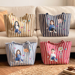 Custom-Birth-Flower,-Name-&-Cute-Character-For-Her-Personalized-Tote-Bag-1