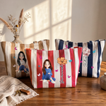 Custom-Birth-Flower,-Name-&-Cute-Character-For-Her-Personalized-Tote-Bag-4