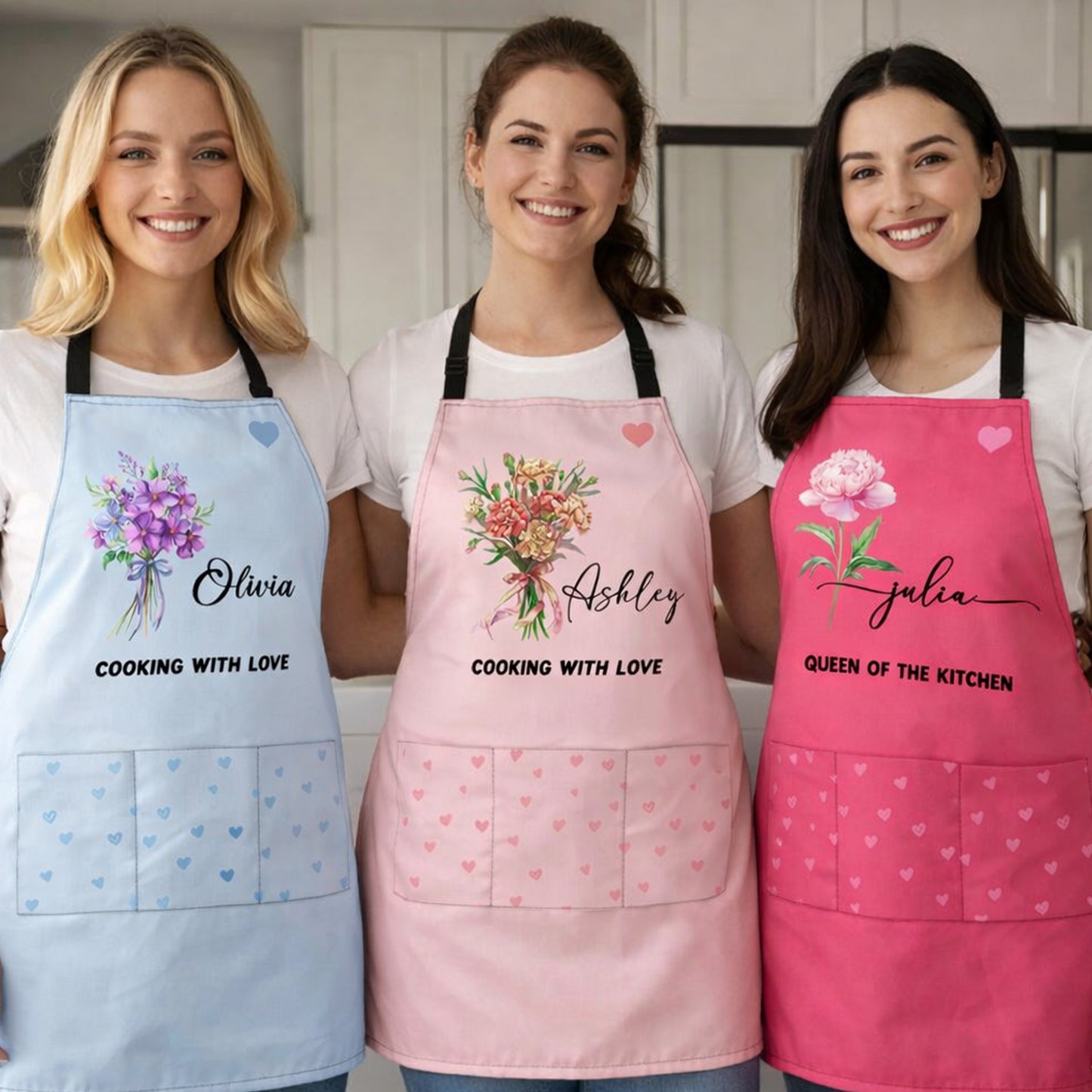 Custom-Birth-Flower-&-Name,-Floral-Apron-Gifts-For-Her,-Friends,-Daughter,-Mom,-Grandma-Personalized-Apron-1
