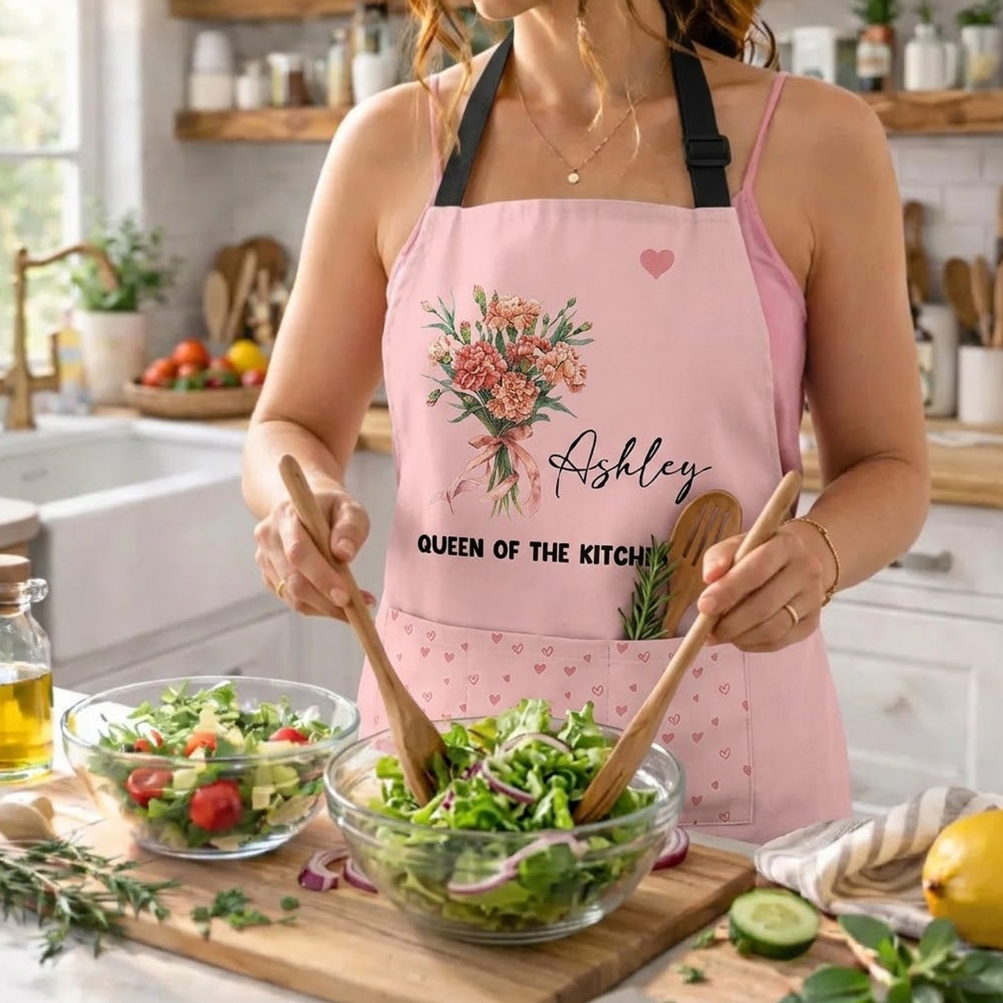 Custom-Birth-Flower-&-Name,-Floral-Apron-Gifts-For-Her,-Friends,-Daughter,-Mom,-Grandma-Personalized-Apron-4