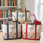 Custom-Birth-Flower-&-Name-For-Friends,-Daughter,-Granddaughter,-Coworkers-Personalized-Tote-Bag-1