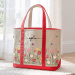 Custom-Birth-Flower-&-Name-For-Friends,-Daughter,-Granddaughter,-Coworkers-Personalized-Tote-Bag-5