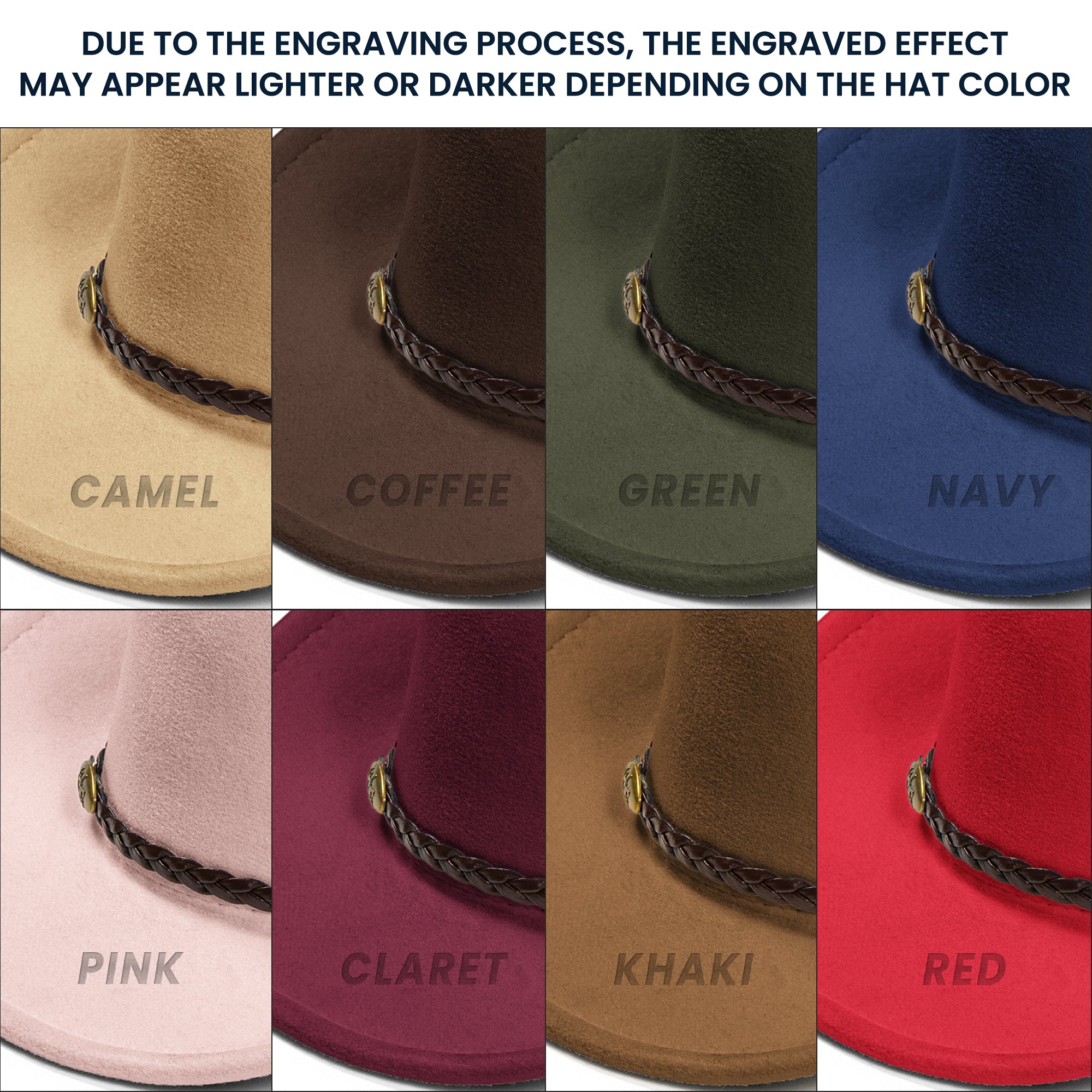 Custom Birth Flower & Name For Her, Cowgirls, Western Style - Personalized Cowboy Hat