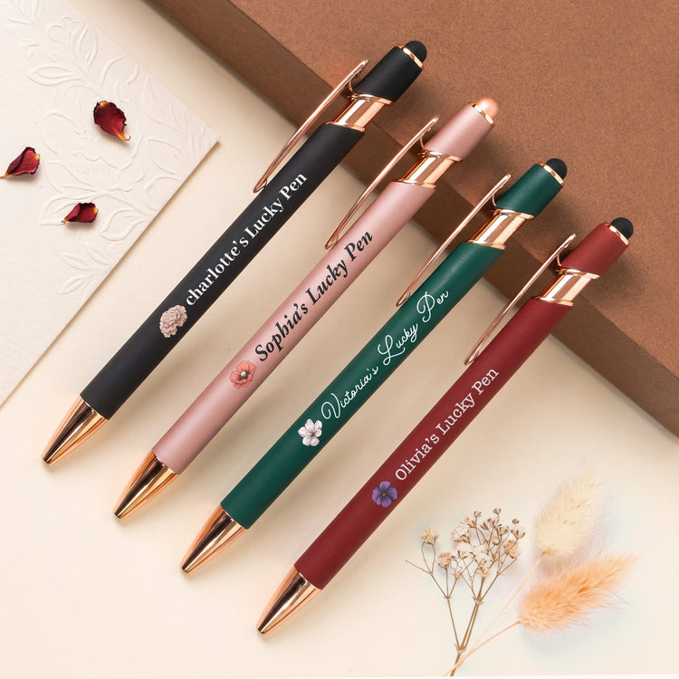 Custom-Birth-Flower-&-Name-For-Her,-Coworker,-Daughter,-Bulk-Office-Gifts-Personalized-Pens-1