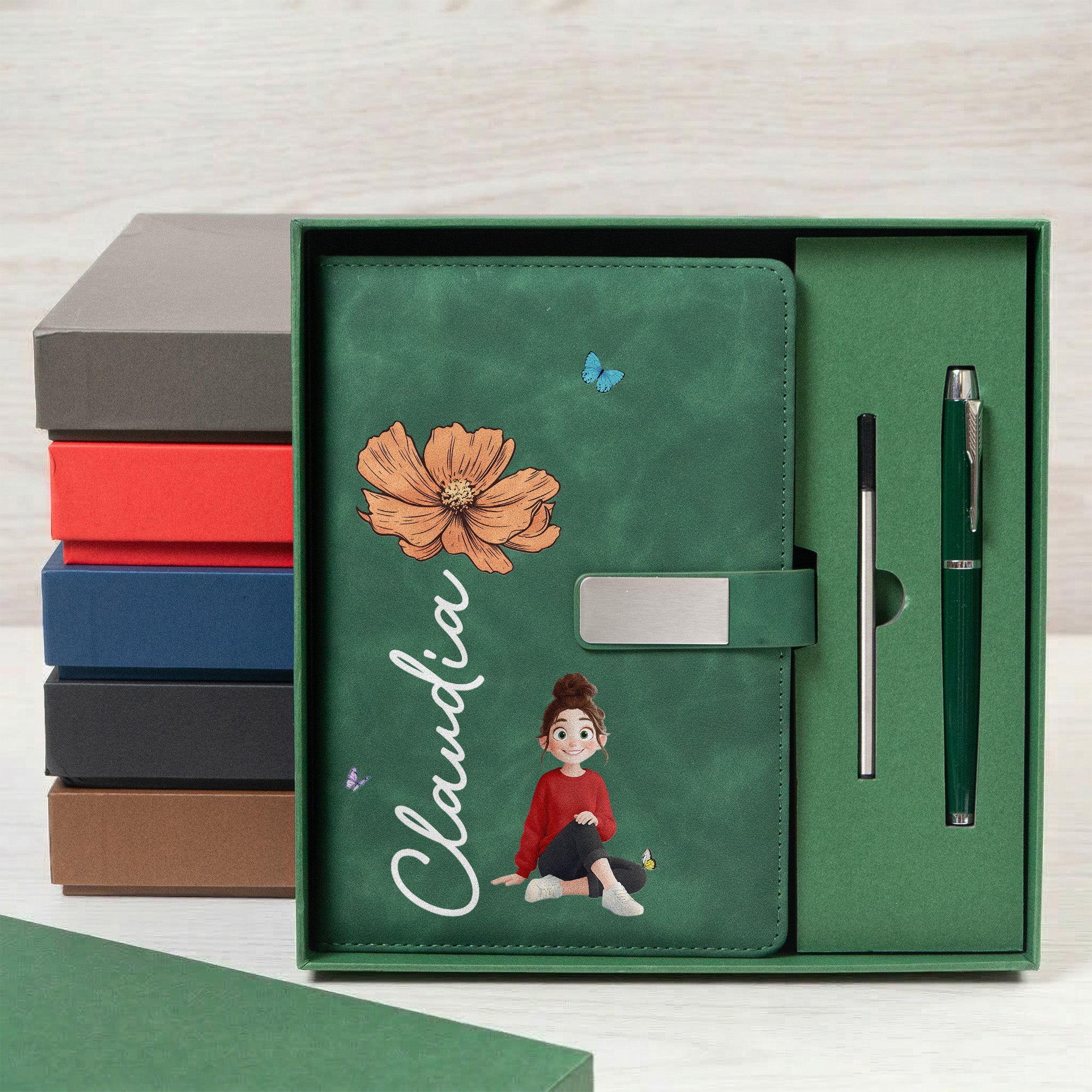 Custom-Birth-Flower-&-Name-For-Her,-Coworker,-Friends,-Daughter-Personalized-Notebook-Set-6