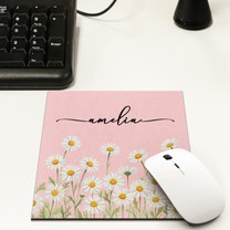 Custom-Birth-Flower-&-Name-For-Her,-Coworkers,-Friends,-Teacher-Mouse-Pad-2