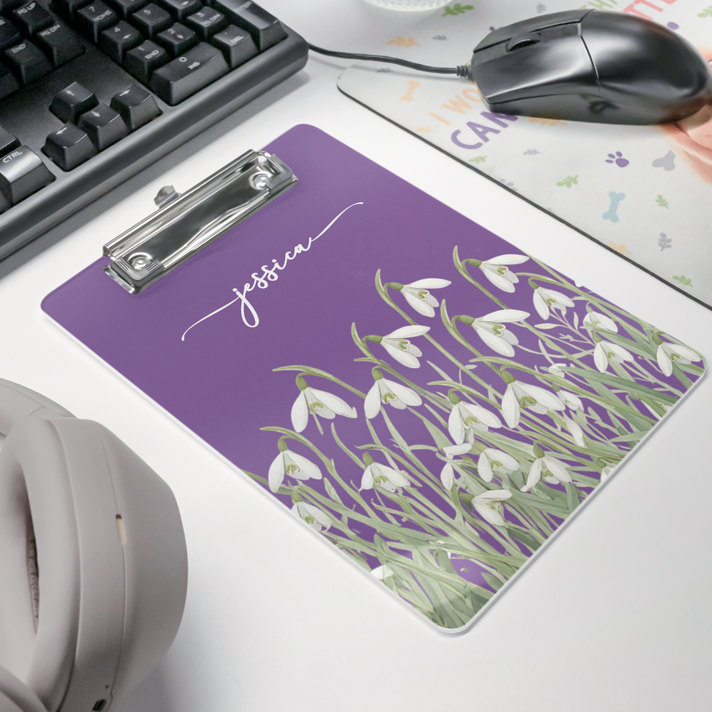 Custom-Birth-Flower-&-Name-For-Her,-Coworkers,-Friends,-Teacher-Personalized-Clipboard-4