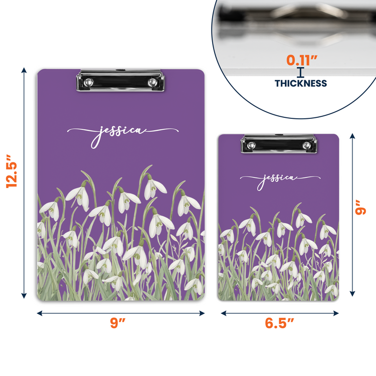 Custom-Birth-Flower-&-Name-For-Her,-Coworkers,-Friends,-Teacher-Personalized-Clipboard-8