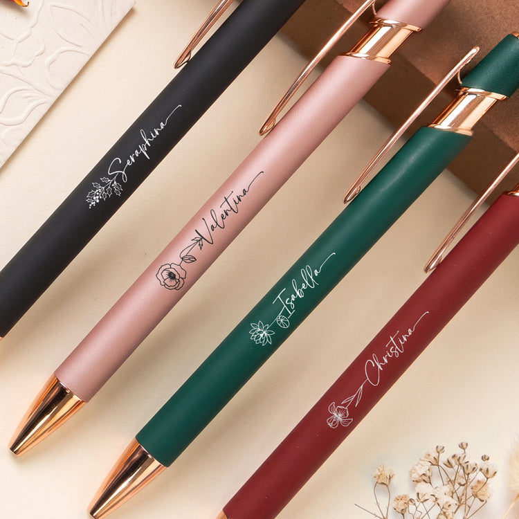 Custom-Birth-Flower-&-Name-For-Her,-Daughter,-Coworkers,-Teacher-Personalized-Pens-1