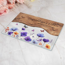 Custom-Birth-Flower-&-Name,-For-Her,-Daughter,-Wife,-Mom,-Grandma-Printed-Effect-Personalized-Cutting-Board-2